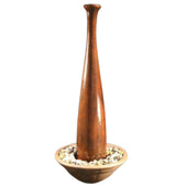 Fiore Stone Milan Cast Stone Garden Fountain With Plain White Background