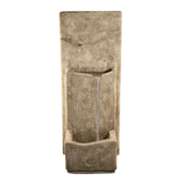 Fiore Stone Modern Wall Outdoor Fountain With Plain White Background