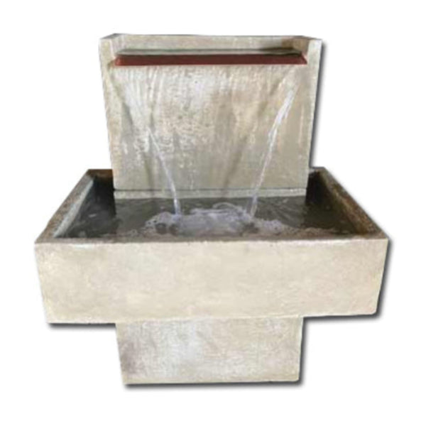 Fiore Stone Mystic Falls Modern Water Fountain With White Background