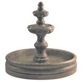 Fiore Stone Old Mexico Tiered Fountain With 46 Inch Basin With Plain White Background