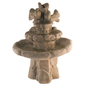 Fiore Stone Romance Cast Stone Garden Fountain With Plain White Background