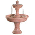 Thumbnail for Fiore Stone Shasta Two Tier Garden Fountain With White Plain Background