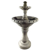 Fiore Stone Small Dijon Garden Fountain With Plan White Background