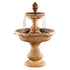 Thumbnail for Fiore Stone Verona Two Tier Garden Fountain - Short With Plain White Background