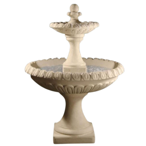 Fiore Stone Vienna Fountain With Plain White Background