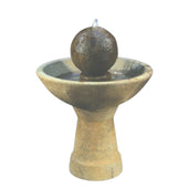 Fiore Stone Zen Garden Water Fountain With Plain White Background