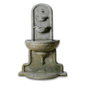 Flavia Wall Outdoor Water Fountain With Plain White Background