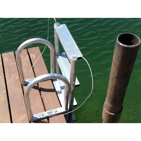 Water Rides Ladder Outdoor Water Solutions Floating Dock Ladder – Pond Haven