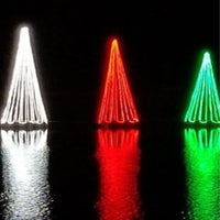 Thumbnail for Floating Christmas Tree On The Water With 3 Colors At Night