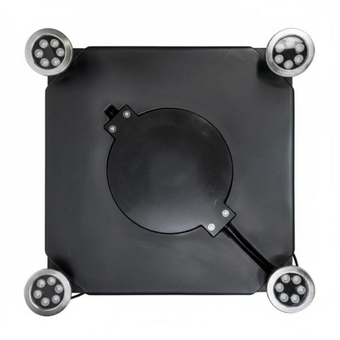 Floating Pond Fountain Light Kit Close-Up View On White Background