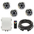 Floating Pond Fountain Light Kit RGB4 Kit Close-up View  On White Background