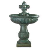 Florentine Outdoor Water Fountain With Plain White Background