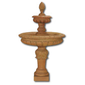 Foglia Two Tier Fountain With Plain White Background