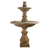 Folium Two Tier Fountain Tall With Plain White Background