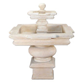 Fontana Quadra Outdoor Water Fountain With Plain White Background