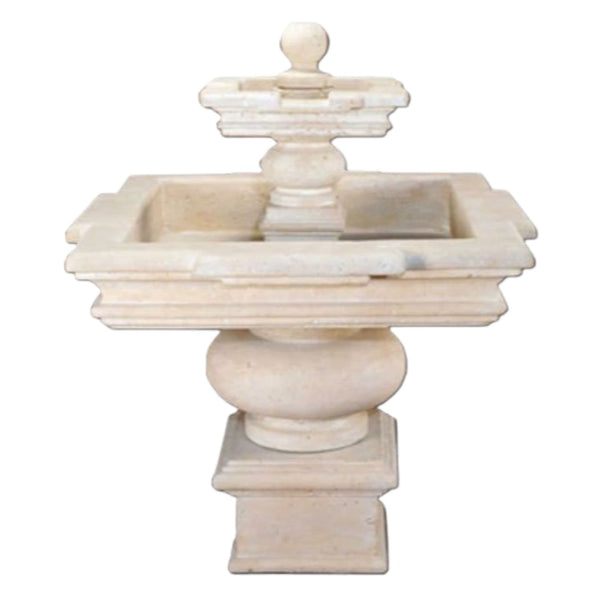 Fontana Quadra Outdoor Water Fountain With Plain White Background