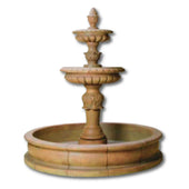 Fonte Acanto Pond Outdoor Water Fountain With Plain White Background
