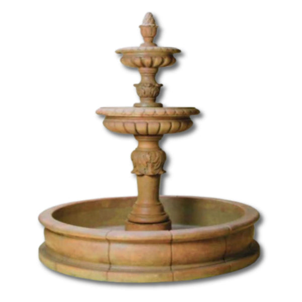 Fonte Acanto Pond Outdoor Water Fountain With Plain White Background