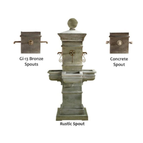 Fonte Provenza Fountain With Three Spouts Mentioned