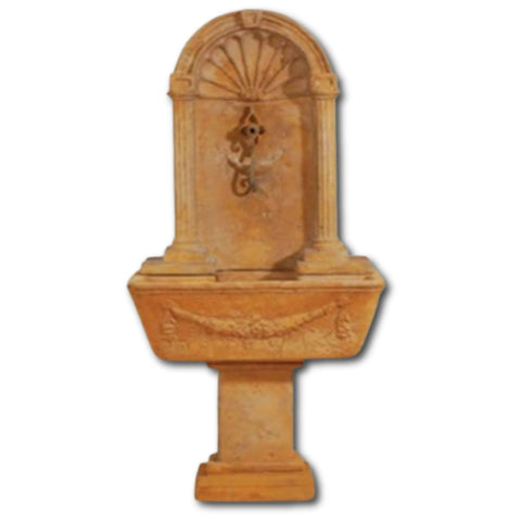 Foritalico Wall Fountain For Spout With Plain White Background