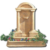Foro Romano Outdoor Wall Water Fountain With Plain White Background
