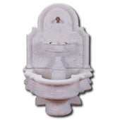 Foro Vesuvio Wall Outdoor Water Fountain With Plain White Background