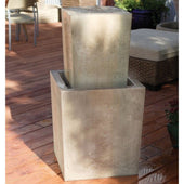 Fountain Squared Garden Water Fountain By Gist With Chairs In The Background