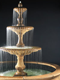 Thumbnail for 3-Tier Four Seasons Outdoor Water Fountain With Bracci Basin