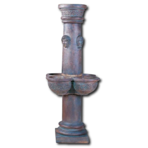 Four Seasons Outdoor Water Fountain With Plain White Background