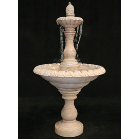 Four Seasons Tiered Garden Fountain - Small With Black Background