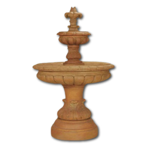 Frascati Two Tier Fountain With Plain White Background
