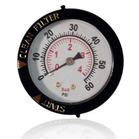 GCTek PoliGlassBead XStream Polishing Pond Filter Pressure Gauge