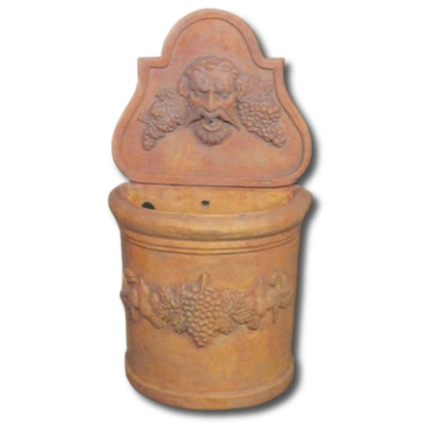 Gargoyle Fountain With Plain White Background