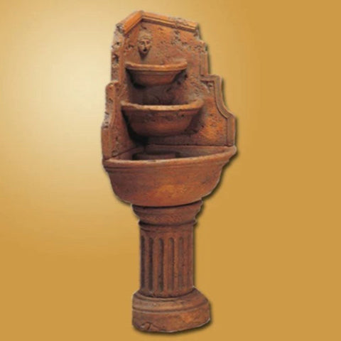 Giannini Garden Acropolis Corner Outdoor Water Fountain With Gradient Color Background