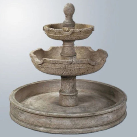 Giannini Agrigento Pond Outdoor Water Fountain With Gray Gradient Background