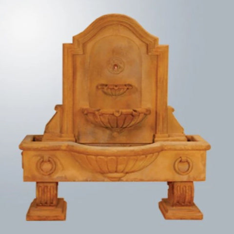 Giannini Garden Anduze Wall Fountain Short With Gray Gradient Background
