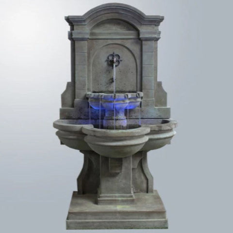 Giannini Garden Arbois Wall Fountain for Spout With Gray Gradient Background