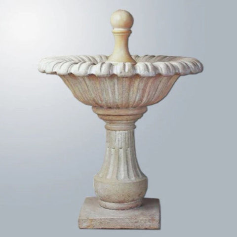 Giannini Garden Asti Outdoor Water Fountain With Gray Gradient Background