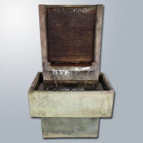 Giannini Garden Brentwood Fountain Short with Base With Gray Gradient Background