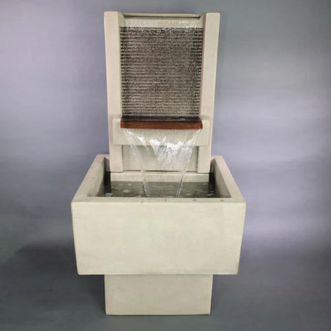 Giannini Garden Brentwood Patio Wall Fountain With Gray Gradient Background