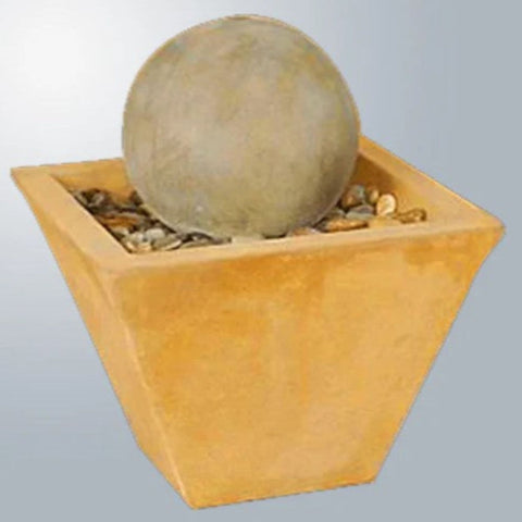 Giannini Garden Calming Ball Fountain With Gray Gradient Background