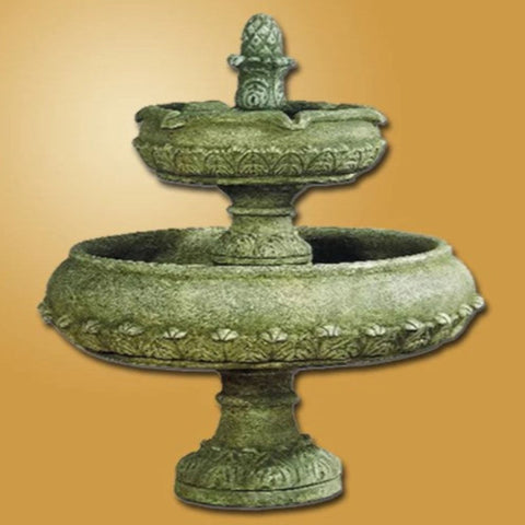 Giannini Garden Capri Two Tier Outdoor Water Fountain With Gradient Color Background