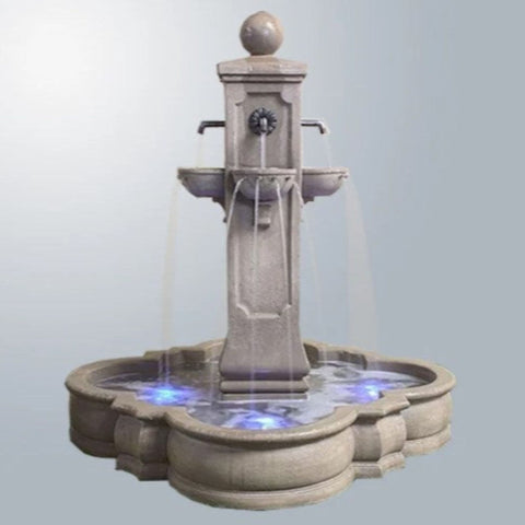 Giannini Garden Catalina Pond Fountain For Spout With Gray Gradient Background