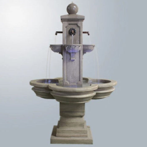 Giannini Garden Catalina Terrace Fountain for Spouts With Gray Gradient Background