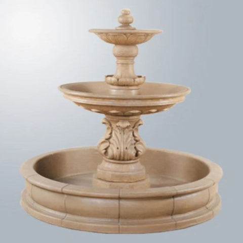 Giannini Garden Chelsea Garden Pond Fountain With Gray Gradient Background