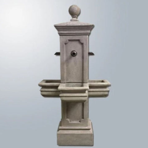 Giannini Garden Columnaris Courtyard Fountain for Spout With Gray Gradient Background