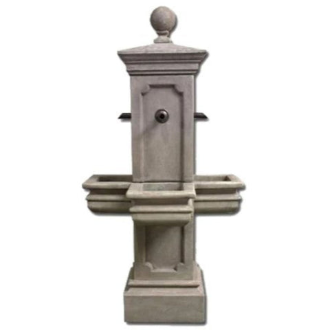 Giannini Garden Columnaris Courtyard Fountain for Spout With Plain White Background