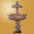 Thumbnail for Giannini Garden Cortona Two Tier Outdoor Water Fountain With Gray Gradient Background