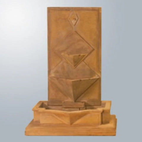 Giannini Garden Diamante Wall Fountain With Gray Gradient Background