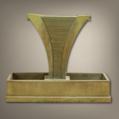 Giannini Garden Diesse Fountain with Side Spillways With Gradient Color Background